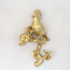 Gold Parrot Wall Decoration