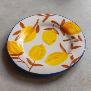 Set of Four Multi Lemons Plates