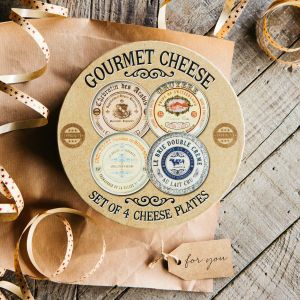 Set of Four Cheese Plates