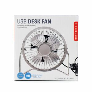 USB Silver Desk Fan