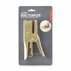 Large Brass Dog Stapler
