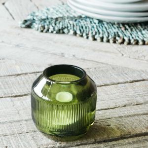 Olive Round Tealight Holder