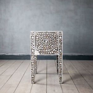Maxi Grey Mother of Pearl Bedside Table