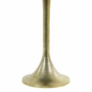 Ayla Marble and Bronze Side Table