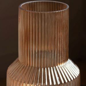 Alix Small Brown Glass Vase