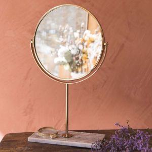 Marble Base Table Mirror