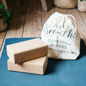 Set of Two Cork Yoga Blocks