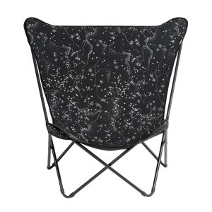 Star Print Pop Up Deck Chair