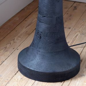 Jax Black Wood Floor Lamp