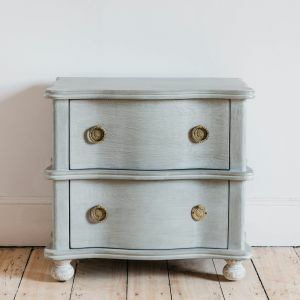 Oyster Two Drawer Bedside Table