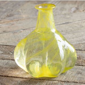 Yellow Recycled Glass Vase