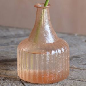 Peach Recycled Glass Vase