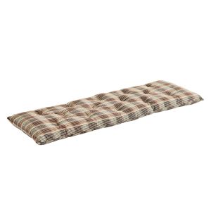 Brown Checked Long Seat Pad