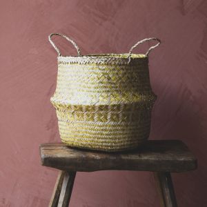 Sidrah Yellow Seagrass Basket