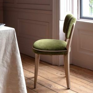 Olive Velvet Upholstered Dining Chair