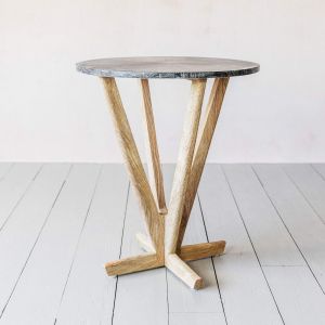 Cecil Cerused Side Table