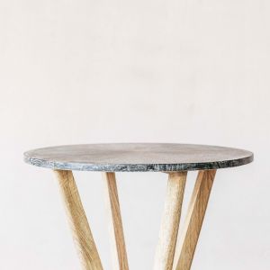 Cecil Cerused Side Table