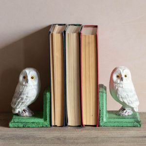Antiqued Owl Bookends