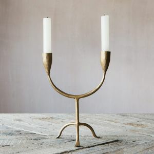 Brass Double Candle Holder