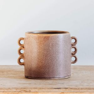 Small Looped Stone Plant Pot