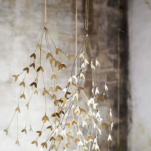 Gold Mistletoe Hanging Decoration
