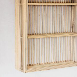 Rectangular Bamboo Shelving Unit