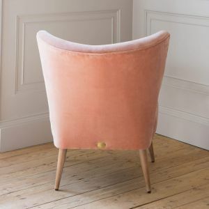 Alpana Rose Velvet Cocktail Chair 