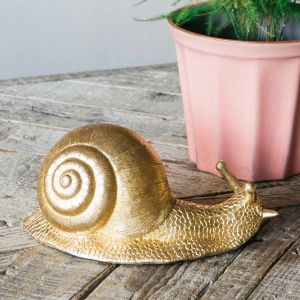 Gold Snail Decoration