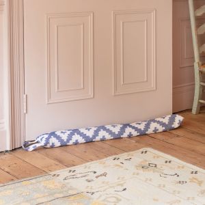 Blue Ikat Draught Excluder