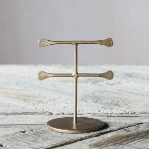 Gold Double Jewellery Stand