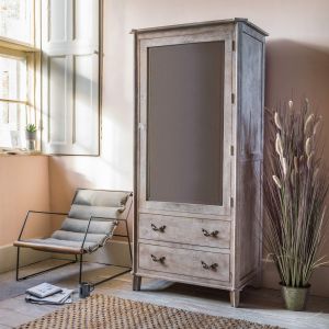 Chantilly Whitewashed Armoire