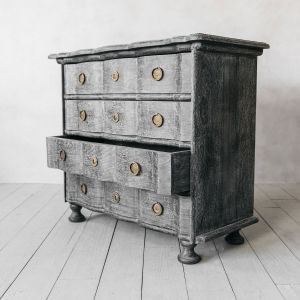 Black Cerused Jean Paul Chest of Drawers