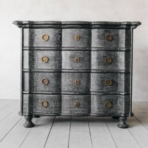 Black Cerused Jean Paul Chest of Drawers