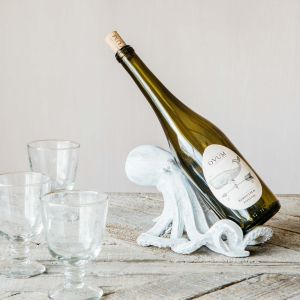 White Octopus Wine Holder