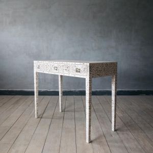 Maxi White Mother of Pearl Console Table