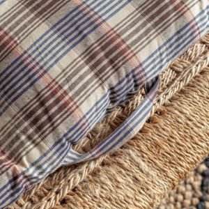 Brown Checked Bed Roll