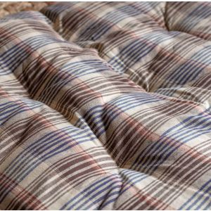 Brown Checked Bed Roll