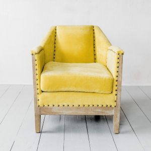 Hoxton Mustard Corduroy Armchair