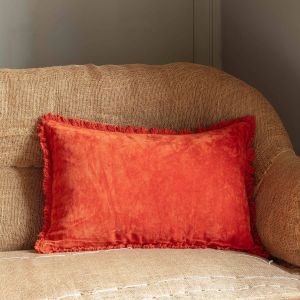 Rectangular Stonewashed Velvet Cushions
