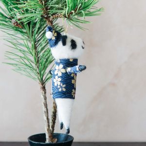Haru Panda with Blue Top Decoration