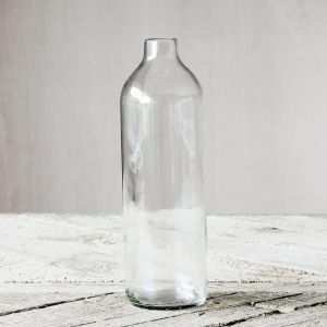 Clear Recycled Wine Bottle Vase