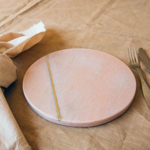 Tess Pink and Brass Placemat