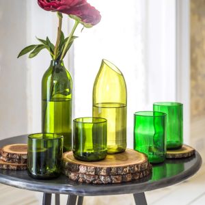 Recycled Wine Bottle Vase