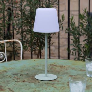 Outdoor Green Rechargeable Wireless Table Lamp