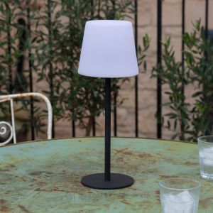 Outdoor Black Rechargeable Wireless Table Lamp