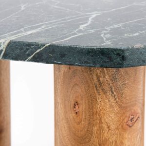 Atticus Green Marble Side Table