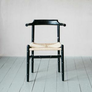 Black Elm Wood and Paper Chair