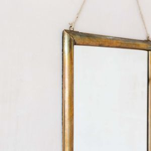Antique Bronze Hanging Mirror