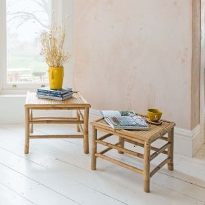 Thea Set of Two Short Bamboo Tables
