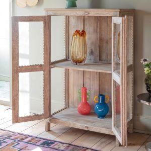 Elliot Wooden and Glass Cabinet